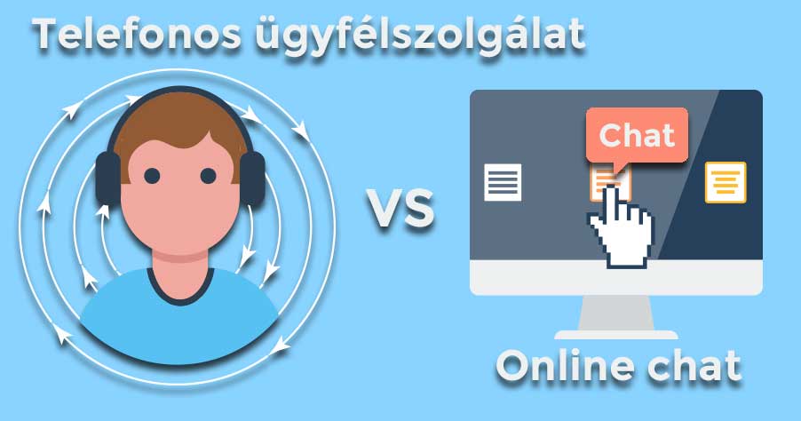 telefonos ügyfélszolgálat vs online chat